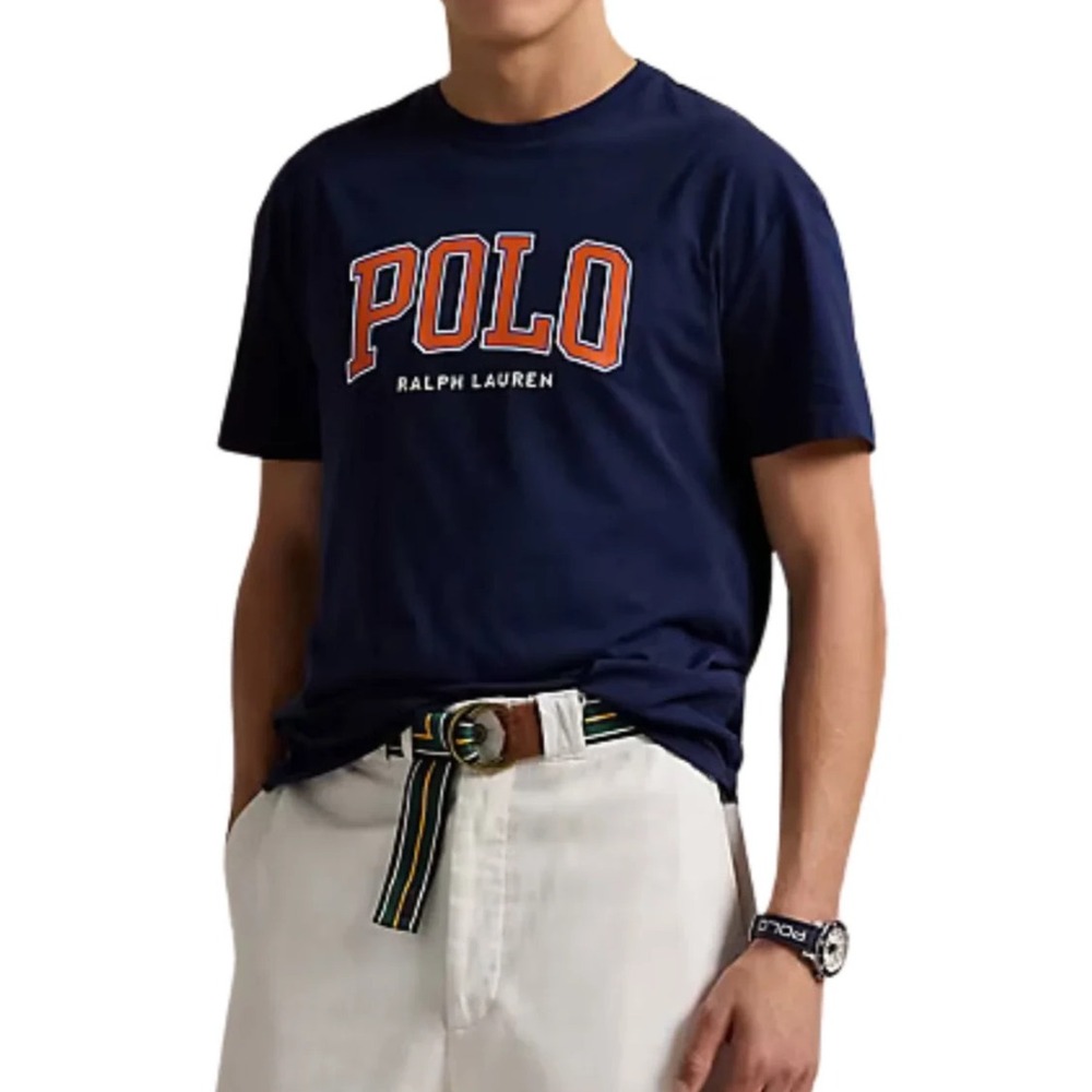 POLO RALPH LAUREN MEN'S‎ S/S T-SHIRT~NAVY~LRG TALL~NWT